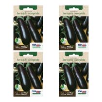 4X Sementes Berinjela Comprida Roxa TOPSEED 4X Sementes Berinjela Comprida Roxa TOPSEED
