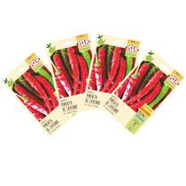 4X Sementes de Pimenta Cayenne (Dedo de Moça) ISLA 4X Sementes de Pimenta Cayenne (Dedo de Moça) ISLA