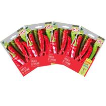 4X Sementes de Pimenta Cayenne (Dedo de Moça) Super ISLA 4X Sementes de Pimenta Cayenne (Dedo de Moça) Super ISLA