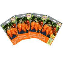 4X Sementes de Pimenta Nandaia (Habanero Laranja) Super ISLA 4X Sementes de Pimenta Nandaia (Habanero Laranja) Super ISLA
