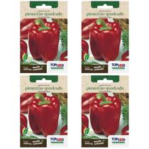 4X Sementes de Pimentão Quadrado Vermelho TOPSEED 4X Sementes de Pimentão Quadrado Vermelho TOPSEED