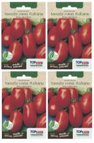 4X Sementes De Tomate Italiano (Roma) TOPSEED