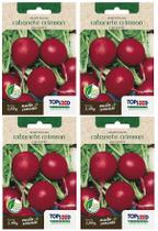 4X Sementes Rabanete Crimson Gigante TOPSEED 4X Sementes Rabanete Crimson Gigante TOPSEED
