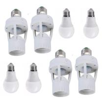4X Sensores Fotocélula com Lâmpada SUPER LED BRANCA 6500K 4X Sensores Fotocélula com Lâmpada SUPER LED BRANCA 6500K