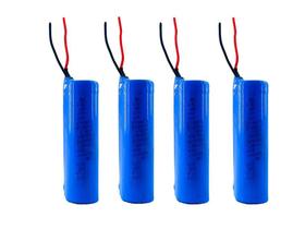 4X Super Baterias 3,7V 18650 2200Mah Com Fio