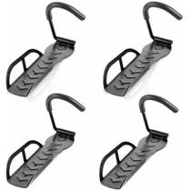 4x Suporte Parede Vertical Gancho Para Pendurar Bicicleta Cor Preto Wbcom