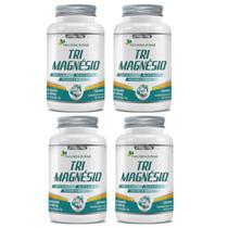 4x Tri Magnésio (taurato, malato e Bisglicinato) 60 Capsulas de 500mg Flora Nativa do Brasil