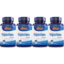 4x Triptofano 60 Cápsulas 500mg Rei Terra