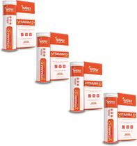 4x Vitamim C+ Vitamina C 10 Comprimidos Efervercentes Nataly