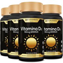 4x vitamina d3 2000ui 30caps premium hf suplements