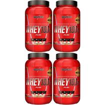 4x Whey 100% Pure Pote 900g Cookies and Cream Integralmedica
