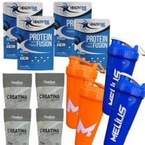 4x Whey Fusion 1.8 Kg (7,2 Kg) + 4x Creatina 300g + 4 Coqueteleira 700 ml 4x Whey Fusion 1.8 Kg (7,2 Kg) + 4x Creatina 300g + 4 Coqueteleira 700 ml