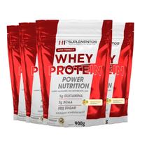 4x whey protein power nutrition 900g mousse maracujá hf suple 4x whey protein power nutrition 900g mousse maracujá hf suple