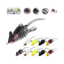 5/10pcs Goture 3D Mouse Rat Iscas De Pesca Topwater Artificial Swimbaits Bass Trout Hard Kit