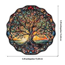 5.9 Polegadas Árvore Da Vida Acrílico Arte Da Parede Decoração Sol Pendurado Sinal Interior Ao Ar