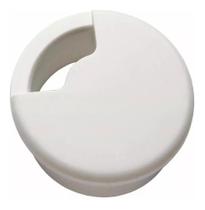 5 Acabamento Passa Fio/cabos 59mm Branco Em Plástico.. 5 Acabamento Passa Fio/cabos 59mm Branco Em Plástico..