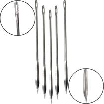 5 Agulha Manual Costura Couro Lona Sacaria Naja Agulhão 12cm