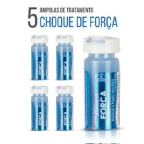 5 Ampolas Choque de Força Capilar 2,8ml Dermabel Renova os Fios