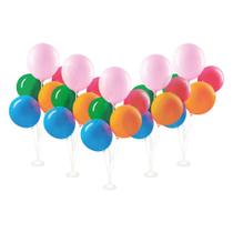 5 Arranjos de mesa enfeite balões bexiga decoração festa varetas 5 hastes 45cm