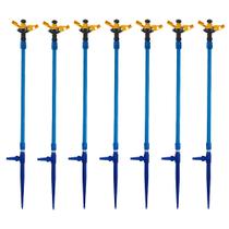 5 Aspersor Mini Agrícola Haste 96cm irrigação Jardim horta