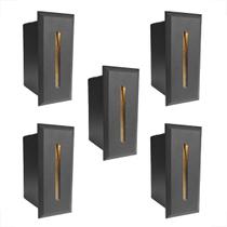 5 Balizador Parede Para Escada Risk Embutido Led 3000k Bet49 5 Balizador Parede Para Escada Risk Embutido Led 3000k Bet49