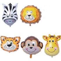 5 Balões Metalizados Animais Safari -
