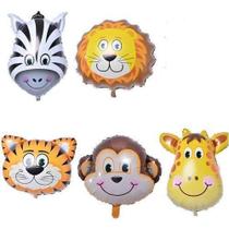 5 Balões Metalizados Animais Safari -