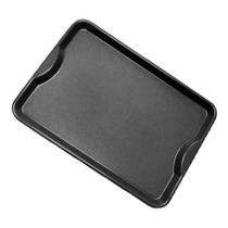 5 Bandeja Plastico Refeição Shopping 48 X 33cm Preto - Mp