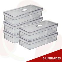 5 Bandejas Organizadores de Ovos Modular Acrilico Retangular