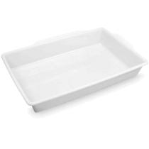 5 Bandejas Plásticas para Açougue 40x61x10cm Alimentos 17L Grande Retangular Plasvale