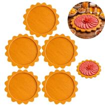 5 Bandejas Prato Redonda Ondulada Decorativa de Mesa 19cm
