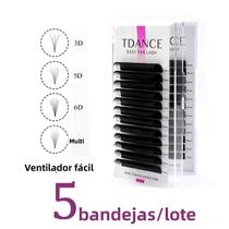 5 Bandejas TDANCE Easy Fan Bloom Extensões De Cílios Postiços Automáticas Volume Cílios Maquiagem