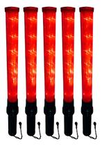 5 Bastão Sinalizador 54cm Led Grande Estacionamento Trânsito 5 Bastão Sinalizador 54cm Led Grande Estacionamento Trânsito