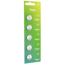 5 bateria 2032 alcalina 3v de lithium elgin 1 cartela