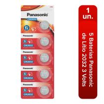 5 Baterias de Lítio 2032 Panasonic 3 Volts