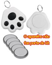 5 Baterias Moeda CR2032 Para Coleira GPS Rastreados Cães ou Gatos