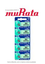 5 Baterias SONY Murata 362 SR721SW 1.55V Célula de Botão de Relógio de Óxido de Prata 5 Baterias SONY Murata 362 SR721SW 1.55V Célula de Botão de Relógio de Óxido de Prata