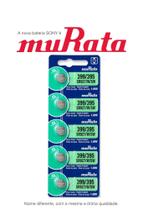 5 Baterias SONY-Murata 399/395 SR927SW 1.55V Célula de Botão de Relógio de Óxido de Prata - Sony Murata