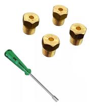 5 Bicos Injetor Converter Gás Botijão Cooktop 4 Bocas Chav 5 Bicos Injetor Converter Gás Botijão Cooktop 4 Bocas Chav