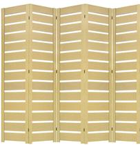 5 Biombo Slim Sanfonado Com Dobradiças Folha Painel Mdf Cru Divisor Divisória Separador De Ambiente Vários Modelos