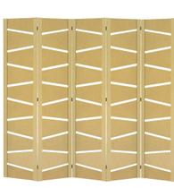 5 Biombo Slim Sanfonado Com Dobradiças Folha Painel Mdf Cru Divisor Divisória Separador De Ambiente Vários Modelos