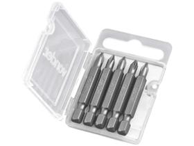 5 Bits Phillips Nº1 Encaixe 1/4" 50MM - Vonder 5 Bits Phillips Nº1 Encaixe 1/4" 50MM - Vonder