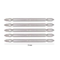 5 Bits Ponteira Parafusadeira Furadeira Ph2 Dupla Cr-v 11cm