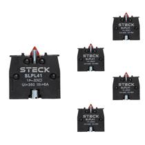 5 Bloco de Contato Auxiliar Steck SLPL41 660V 1NF Frontal 5 Bloco de Contato Auxiliar Steck SLPL41 660V 1NF Frontal