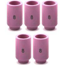 5 Bocal Ceramico Para Tocha Tig 13N12 Nº8 WP-9 WP-20 WP-25 - Brax