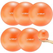 5 Bolas Overball Mini Bola para Pilates 25cm Laranja Liveup Sports