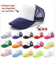 5 Bonés Trucker Liso Aba Curva P/sublimação Personalização 5 Bonés Trucker Liso Aba Curva P/sublimação Personalização