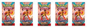 5 Boosters Pokémon Escarlate e Violeta 4 Fenda Paradoxal