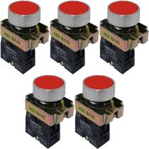 5 botão de impulso ampb6r ou xb2-ba42 vermelho 1nf sibratec