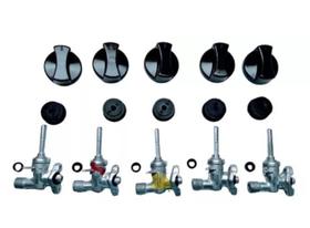 5 Botão E 5 Registro Ramal Fogão Cooktop Fischer Tc 1743